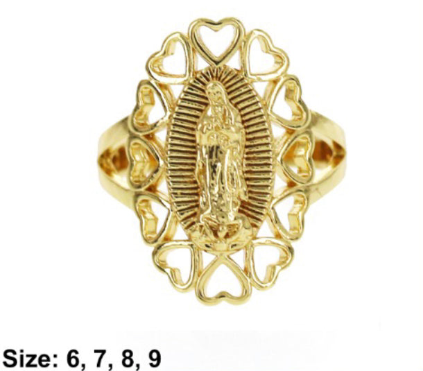 Corazón de Guadalupe ring