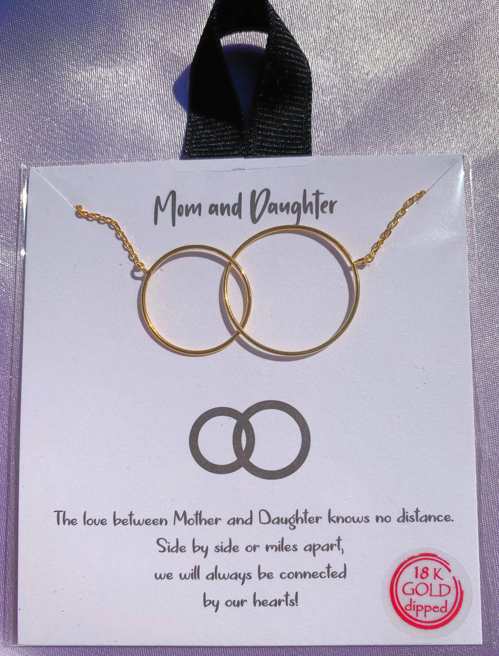 Mom and daughter necklace