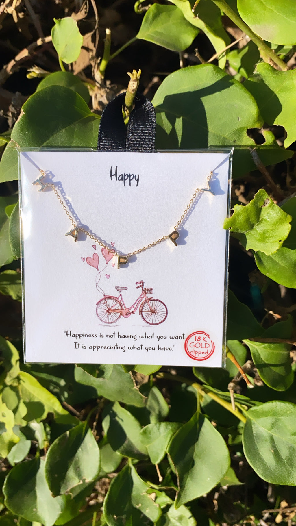 Happy necklace