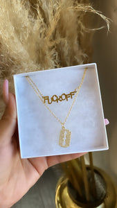 FUCK OFF NECKLACE