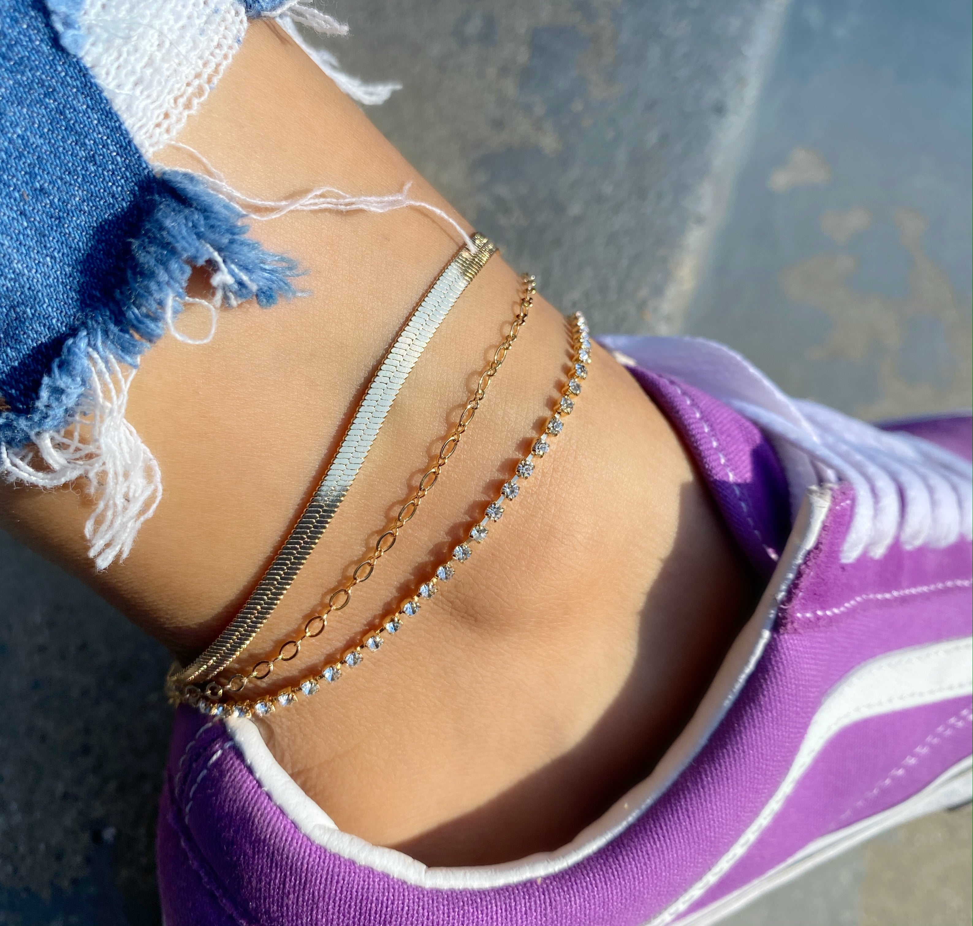 Summer anklet set