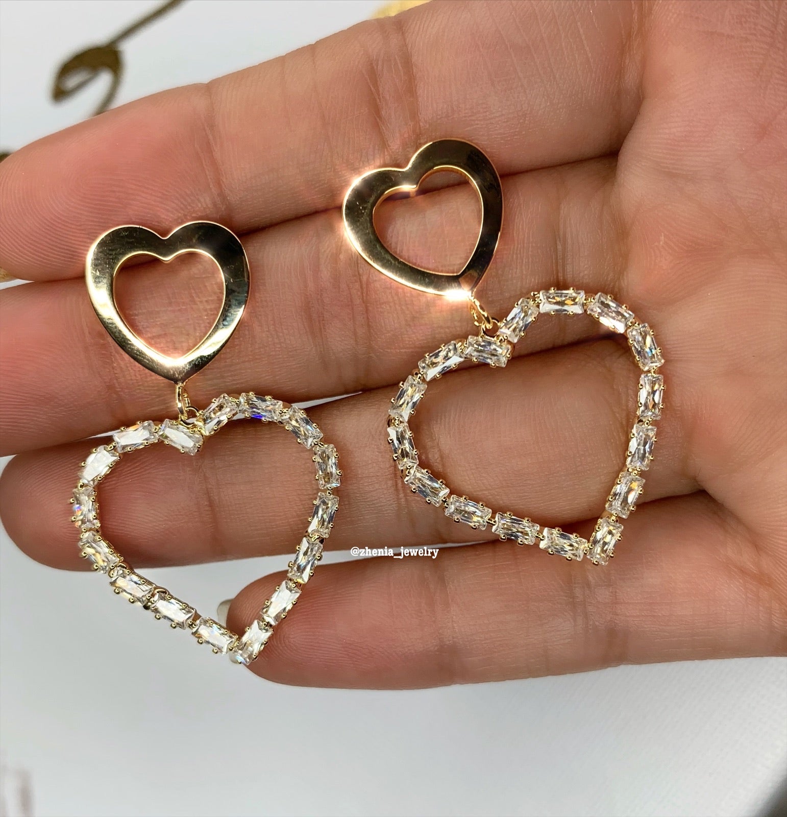 Heart earrings