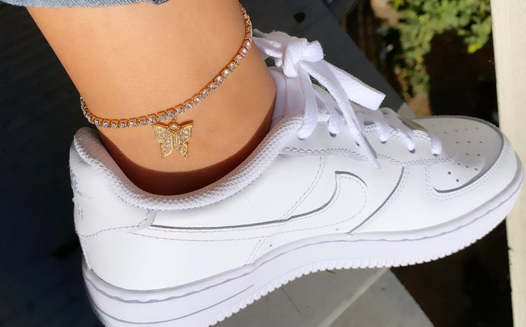Butterfly anklet