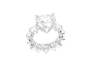 Hearts diamond ring