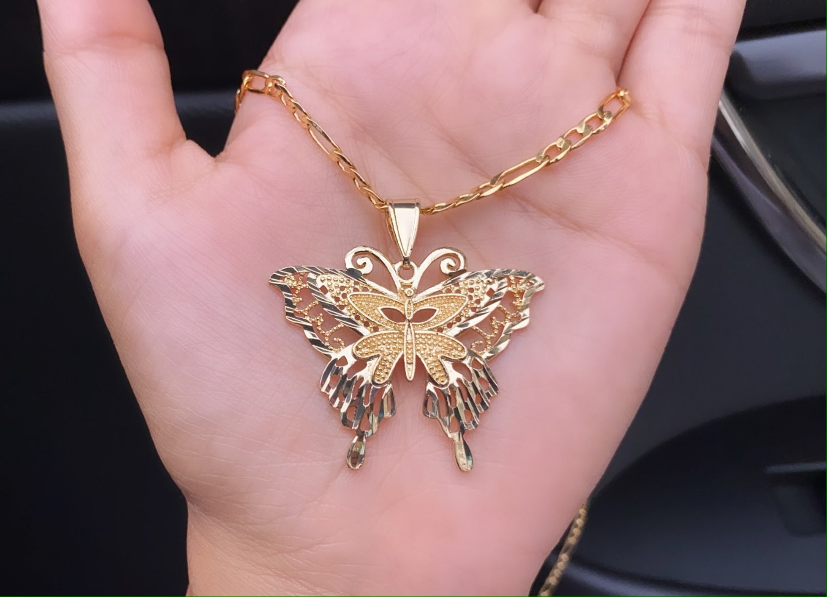Unique butterfly necklace
